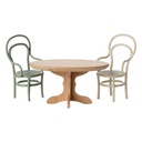 Maileg Oval Dining Table Wood - Mouse
