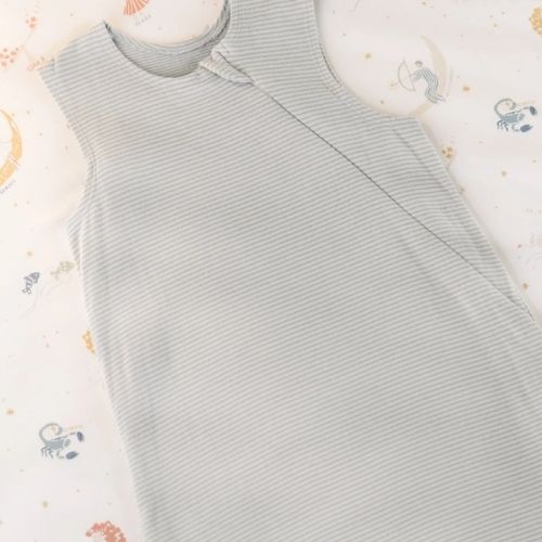 Pehr Sleep Bag Sailor Stripe Front Zipper 1.0 TOG - Sea