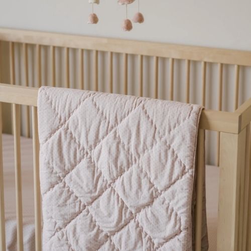 Pehr Cobija Pin Dot Blanket - Peony