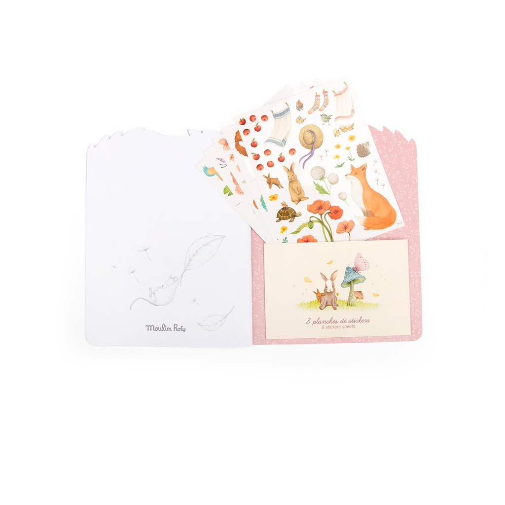 Colouring Book + 230 Stickers - Les Rosalies