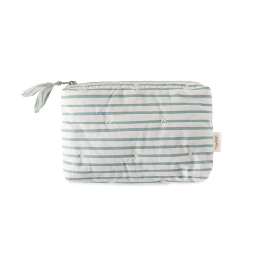 Pehr Neceser On the Go Stripes Mini - Deep Sea