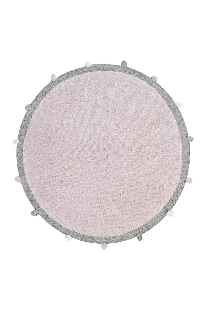 Alfombra Lavable Bubbly Rosa Claro