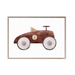 Cuadro Carro Vintage - Café