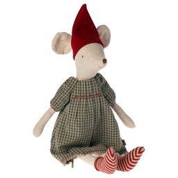 [P-689] Maileg Christmas Mouse Medium - Girl